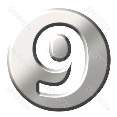 3D Steel Number 9