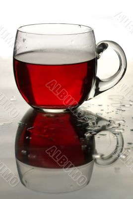 Cup of roibos fruit tea
