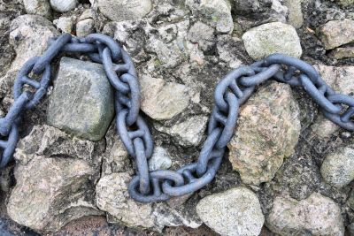 Chain on the stones