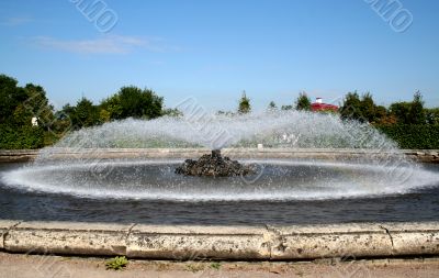 fountain in the garden