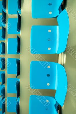 cyan stadium seats