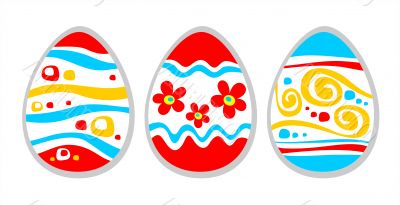 three easter eggs