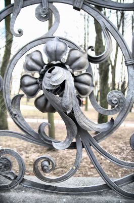 Fragment of the decorative lattice