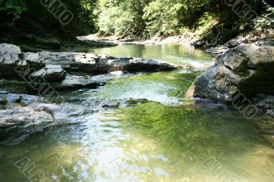 small waterfalls