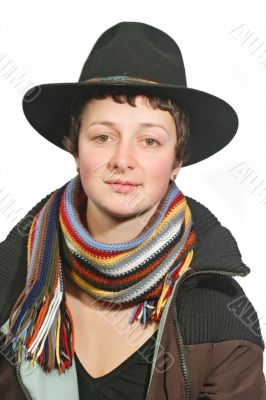 Face of a young woman