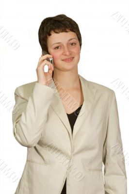 Young woman on the phone