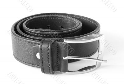 Rolled leather belt