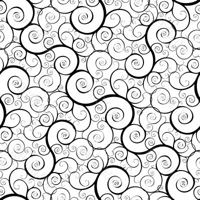 seamless iron swirl
