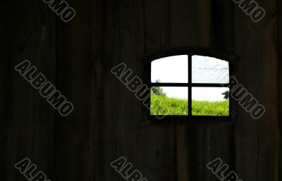 View from dark room
