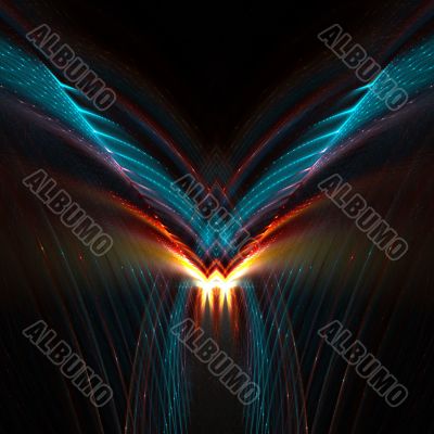 Futuristic Wings Abstract