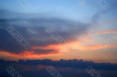 beautiful sanset / sky