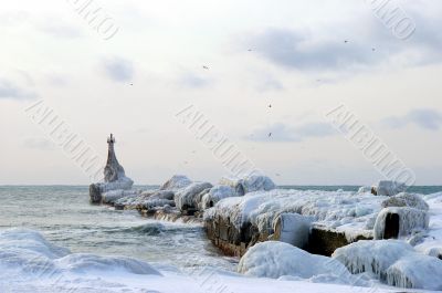 pier and ice