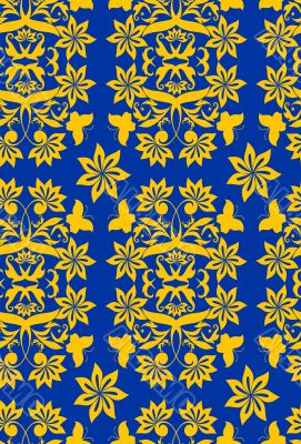 Seamless floral background. Vector illustration.