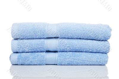Blue towels