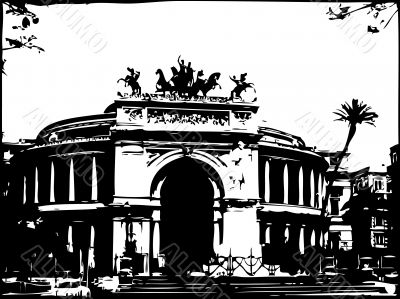 Opera house in Palermo