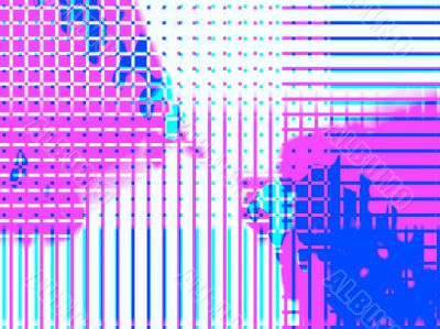 mini squares Abstract background