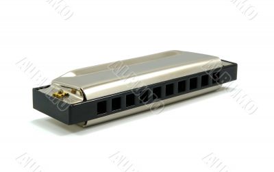 harmonica isolated on white