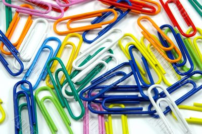 milti-colored paper clips