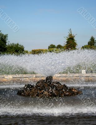 fountain in the garden