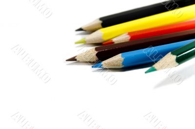coloured pencils