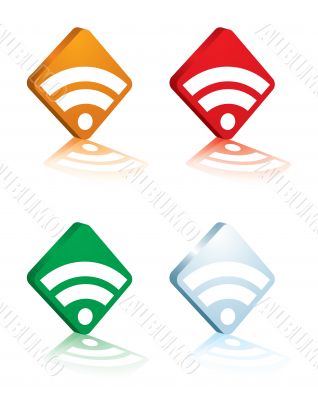 rss logo white