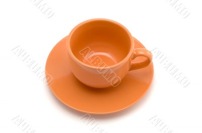 peachy tea cup on top