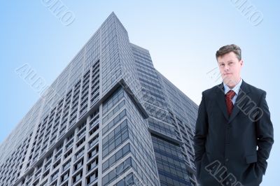 Businessman And Modern Building