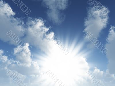 sun and clouds
