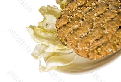rye-bread and lettuce