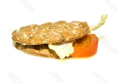 Bread and vegetables