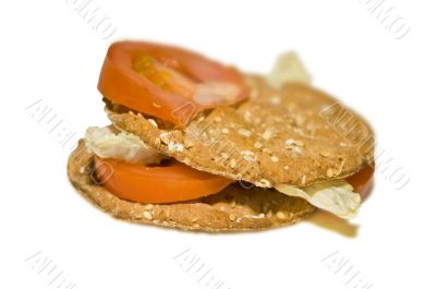 bread and vegetables