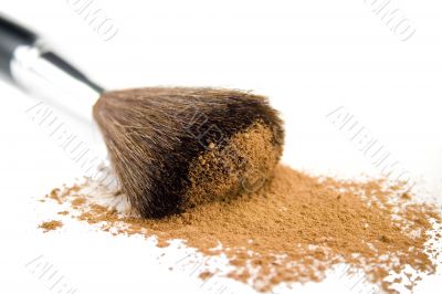 brush and powder