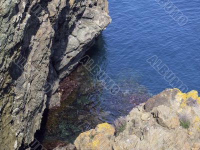 Sea between the rocks