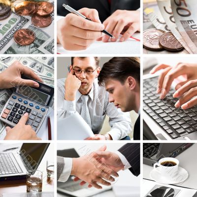 Creative business collage