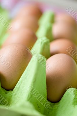 Eggs in a box