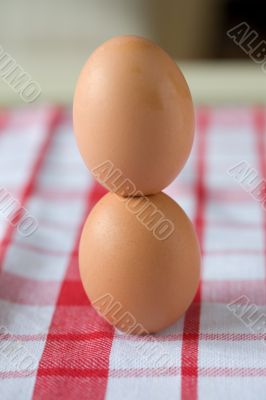 Stacked eggs