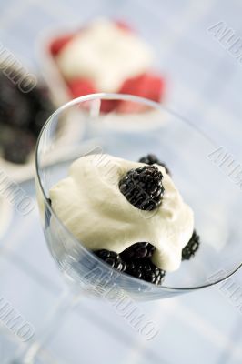 Delicious blackberry dessert