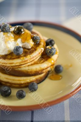 Blueberry pancakes