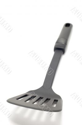 Black trowel on white