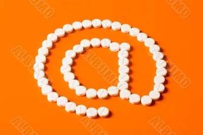 Symbol of mail in the internet