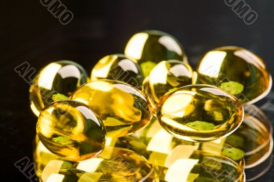 Yellow capsules