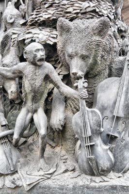 Sculpture in the Summer garden