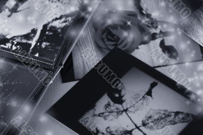 Photo Album with copy space