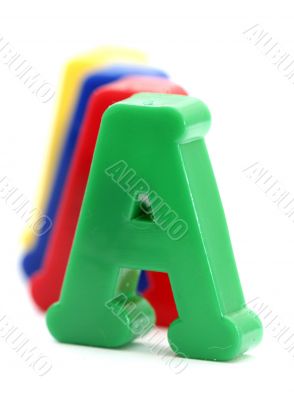 Close-up of letters. Great details !