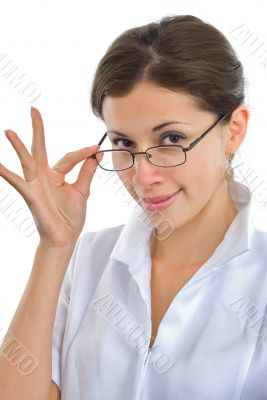 doctor girl with eye-glasses