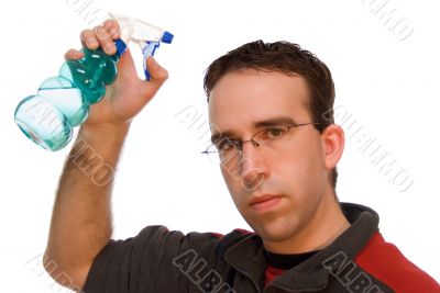 Squirting Water on Hair