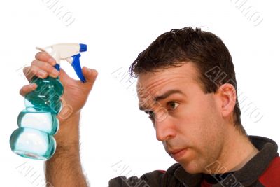 Man Using Water Bottle