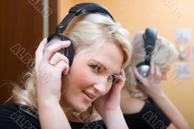 Listening to the music