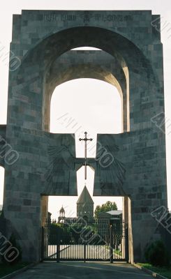 Main entrance in Echmiadsin.