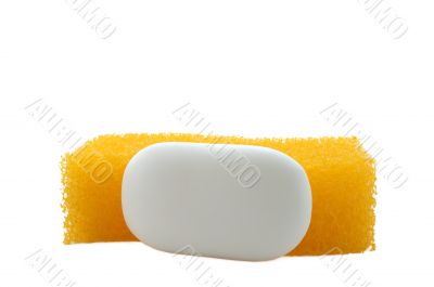 Sponge and soap.